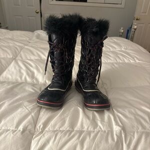 Very Gently Used Sorel Winter Fur Trim Boots